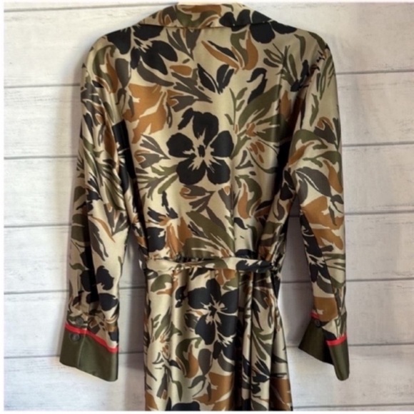 Zara Floral Midi Belted Dress - Picture 4 of 7